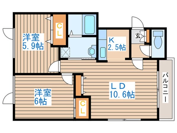 ルミナスヒルズの物件間取画像